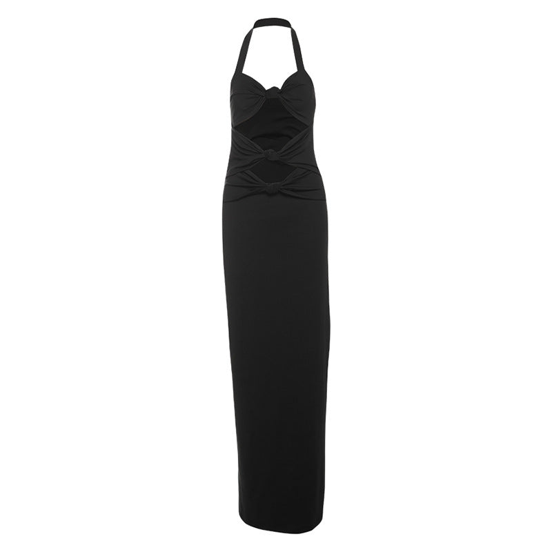 Robe Maxi Élégante pour Femmes avec Découpes Raffinées et Détails Enroulés Heidi-Mode