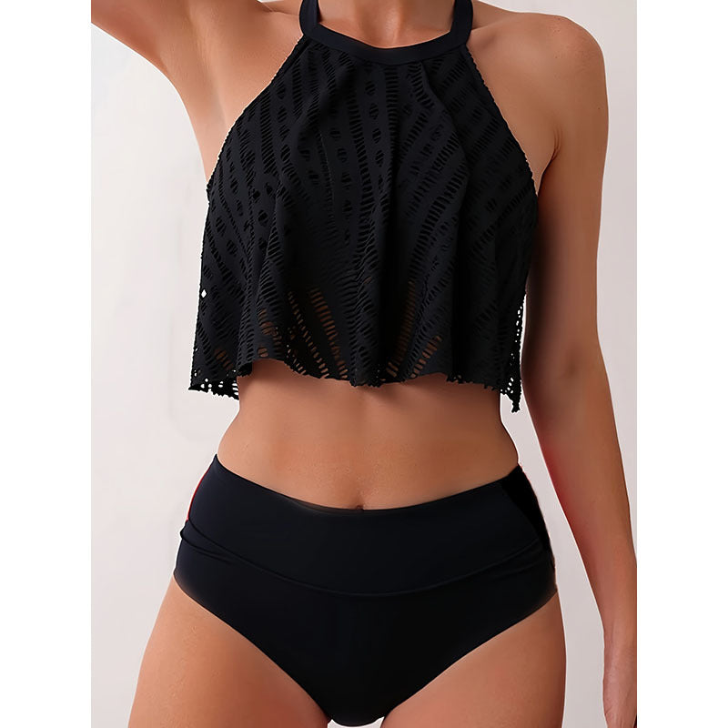 Maillot de bain femme taille haute avec coupe blouse tendance R&B