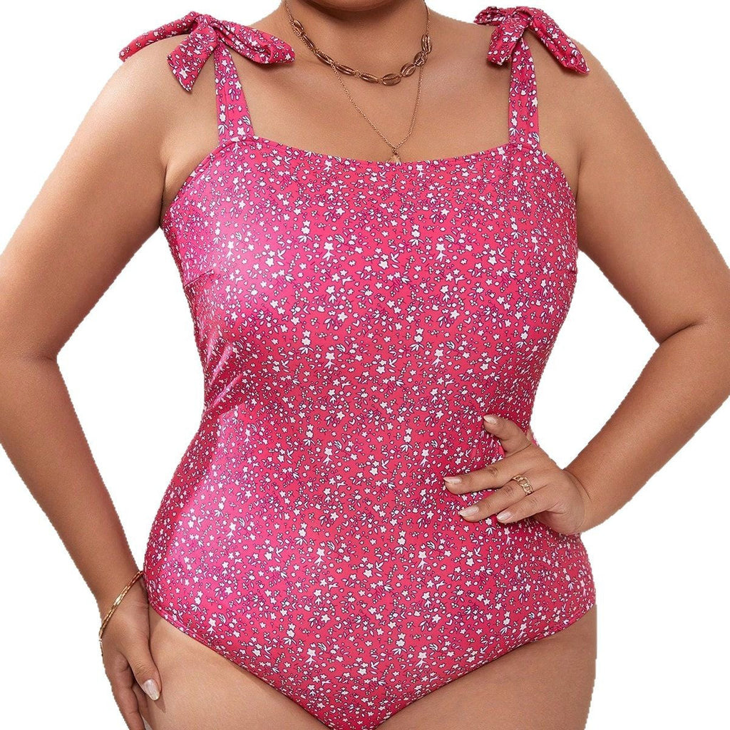 Maillot de bain une pièce pour femmes avec un motif floral ludique et des bretelles pratiques Echo Archiv