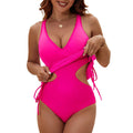 Maillot de bain sportif pour femmes avec détails découpés R&B