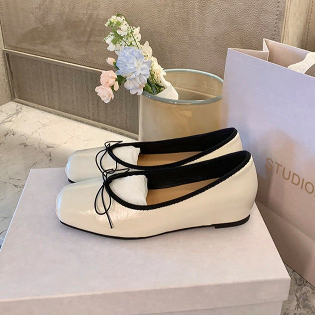 Ballerines pour femmes avec accent scintillant à la mode et doublure intérieure confortable R&B