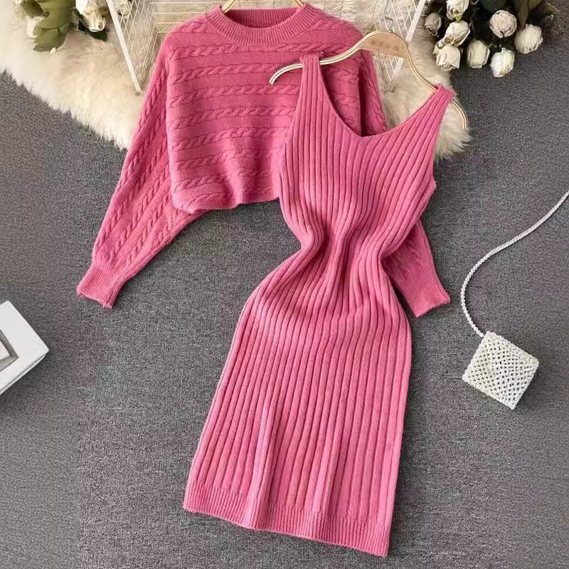 Ensemble robe en tricot et pull Damen Echo Archiv