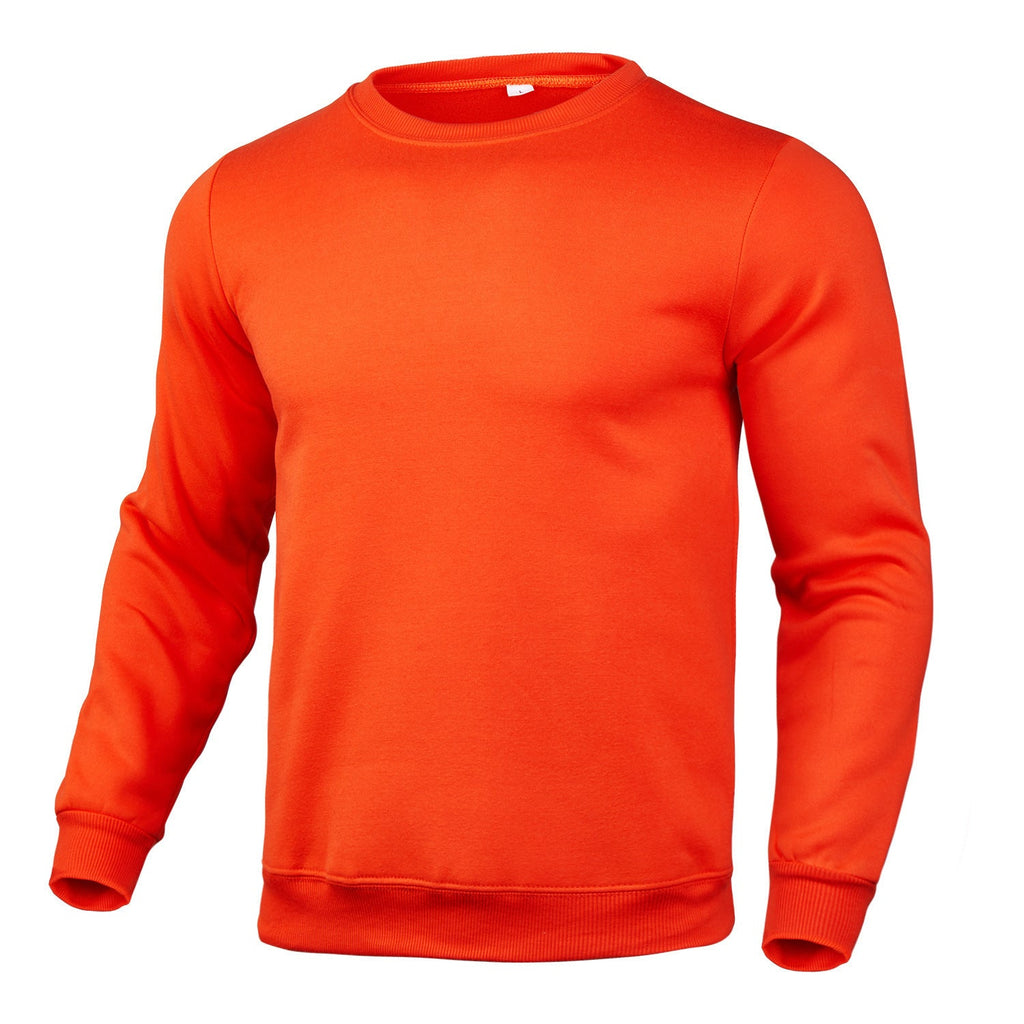 Sweat-shirt classique à col rond pour hommes avec intérieur en polaire douce, ourlet côtelé et coutures renforcées Echo Archiv