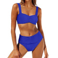 Ensemble de bikini taille haute pour femmes avec haut froncé R&B