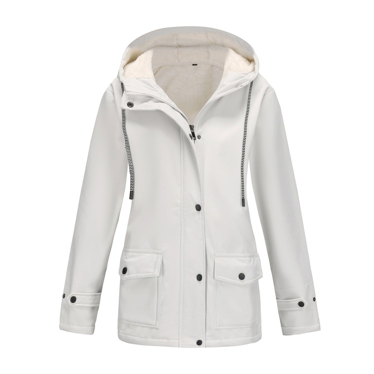 Veste d'extérieur à la mode pour femmes avec doublure en polaire
