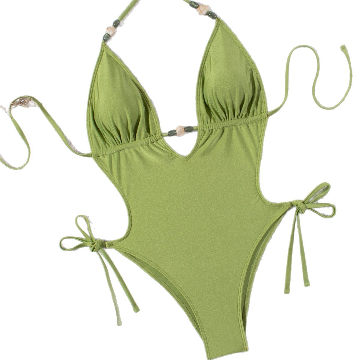 Maillot de bain triangle femme avec liens R&B