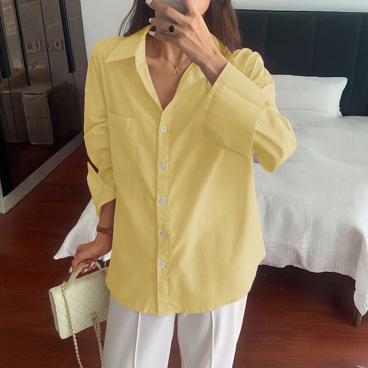 Ensemble d'été deux pièces pour femmes composé d'une chemise oversize légère et d'une robe mini sans manches Echo Archiv
