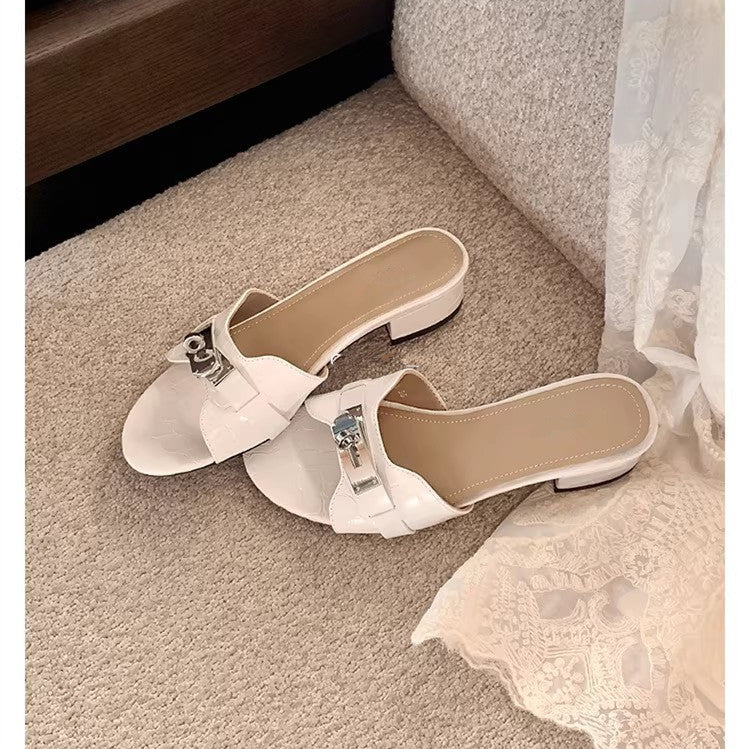 Mules Élégantes pour Femmes avec Boucle à la Mode R&B