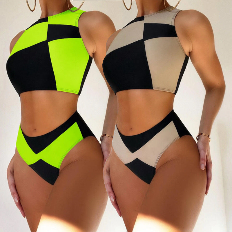 Ensemble de Bikini Taille Haute Femme R&B
