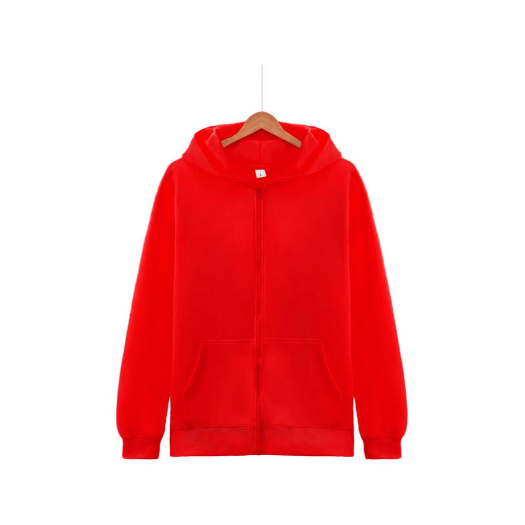 Hoodie unisexe nan léger avec fermeture éclair, en French-Terry gratté à l'intérieur, coutures plates et poches kangourou Echo Archiv
