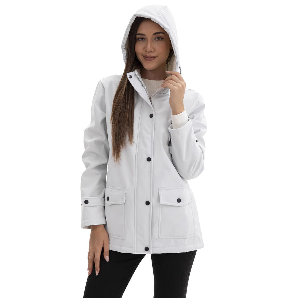 Veste d'extérieur à la mode pour femmes avec doublure en polaire