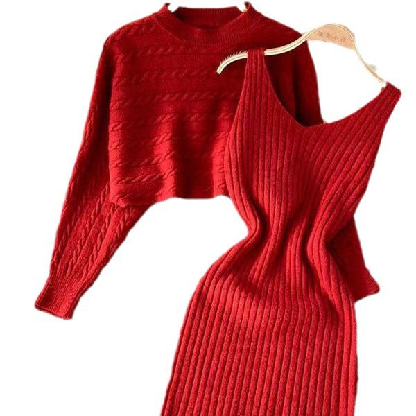 Ensemble robe en tricot et pull Damen Echo Archiv