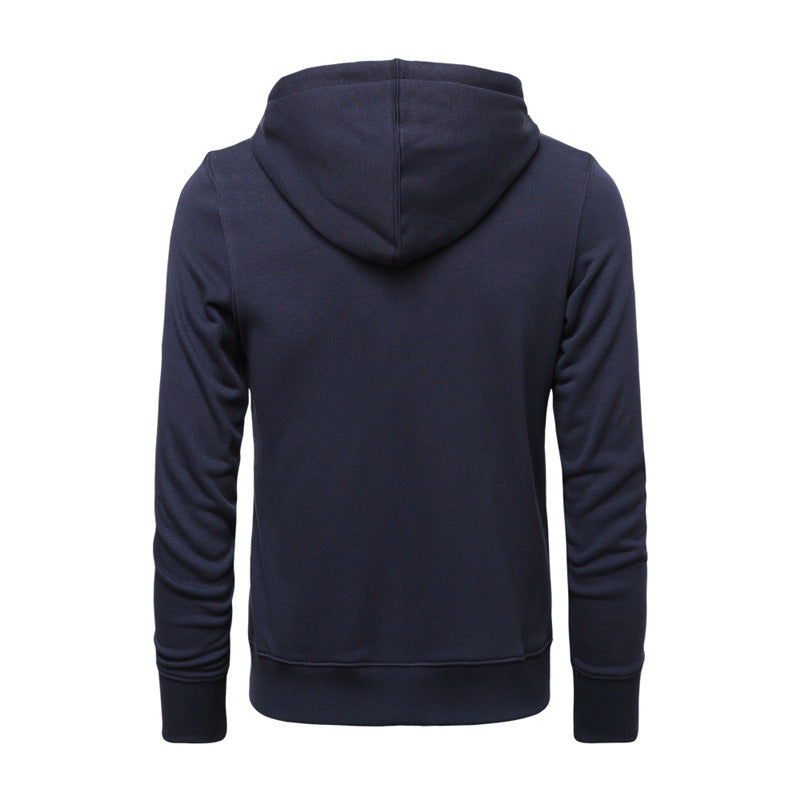 Hoodie zippé pour hommes, coupe slim avec fermeture éclair en métal, capuche double épaisseur et poche kangourou Echo Archiv