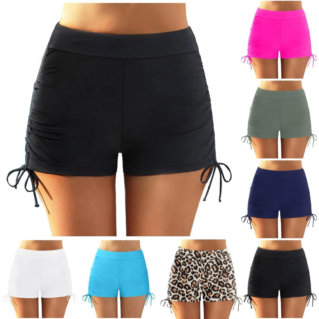 Shorts de bain sportifs pour femmes avec taille ajustable R&B