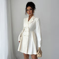 Robe Blazer à Double Boutonnage pour Femmes
