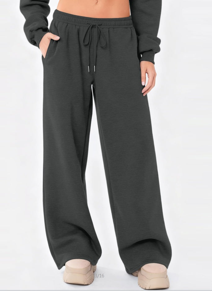 Pantalon de lounge large pour femmes avec taille confortable, cordon élastique et poches latérales Echo Archiv