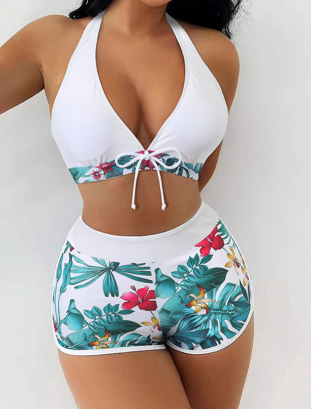 Maillot de bain taille haute pour femmes avec haut à nouer Echo Archiv