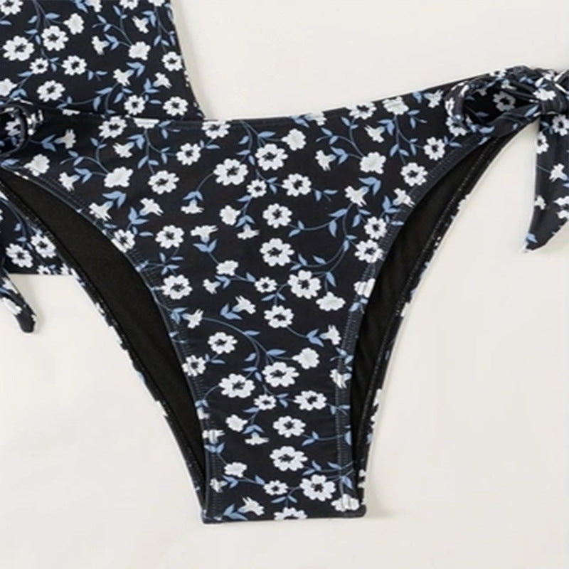 Maillot de bain floral femme avec volants R&B