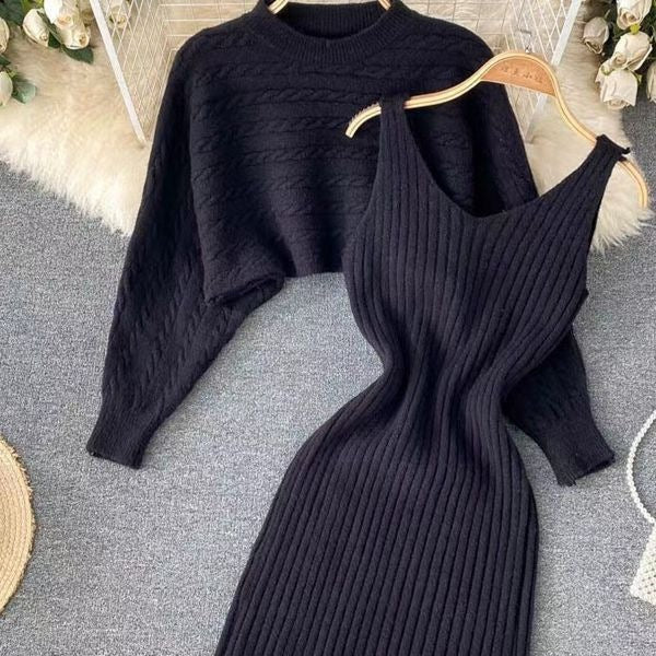 Ensemble robe en tricot et pull Damen Echo Archiv