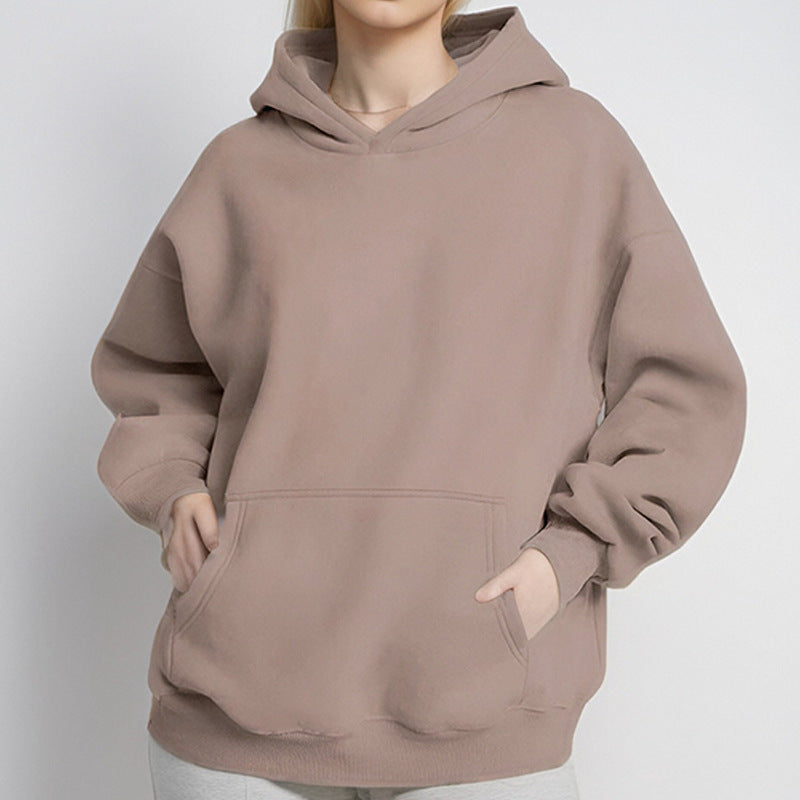 Pull à capuche décontracté pour femmes en French Terry avec coupe d'épaule basse et poche kangourou Echo Archiv