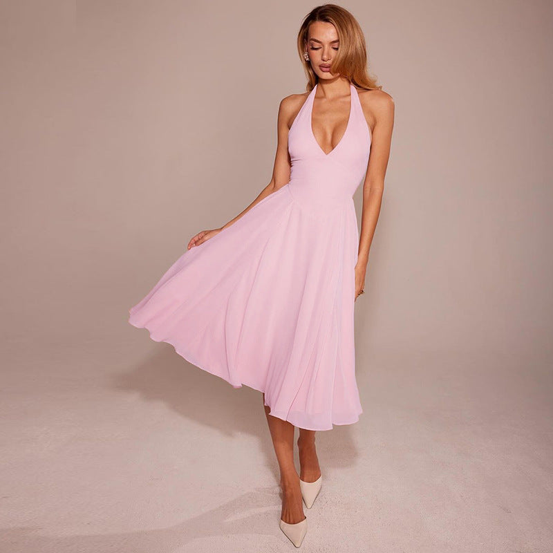 Robe maxi à bretelles pour femmes avec coupe fluide Heidi-Mode