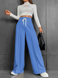 Pantalon jogging palazzo taille haute large pour femmes avec cordon de serrage et plis Echo Archiv