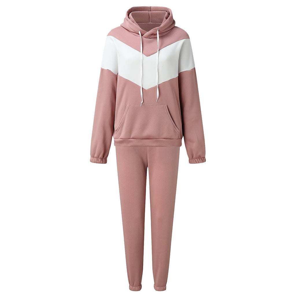 Ensemble de loungewear pour femmes en deux pièces avec sweat à capuche Chevron et jogging tapered Echo Archive
