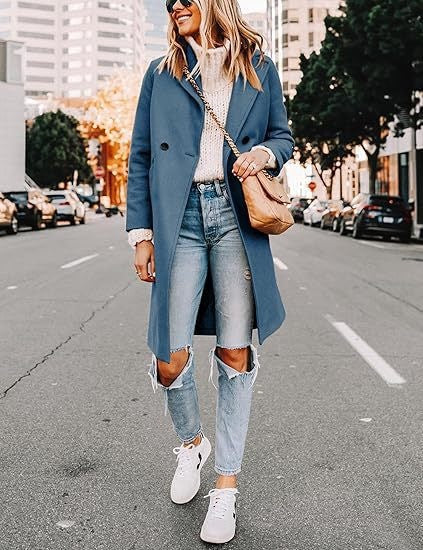 Manteau en Laine Élégant pour Femmes