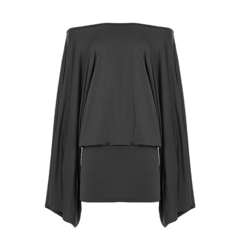 Top blouson drapé sans manches pour femmes avec manches chauve-souris larges et taille cintrée Echo Archiv