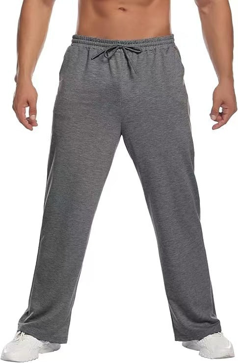 Pantalon de lounge pour homme à coupe décontractée en jersey doux avec cordon de serrage, taille élastique et jambe droite Echo Archiv