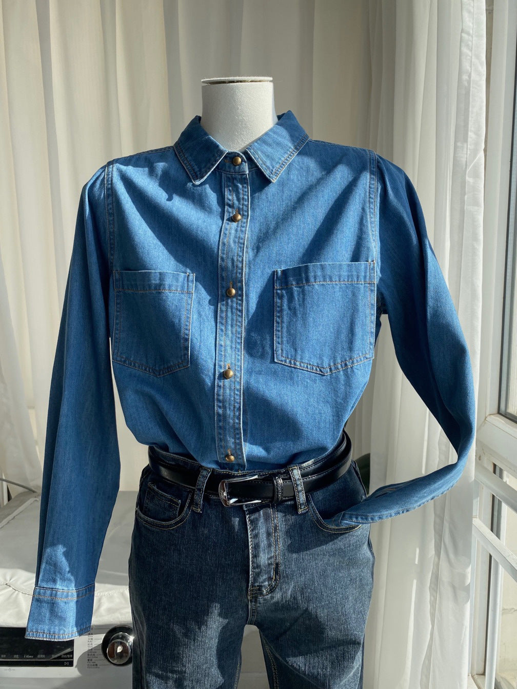 Chemise en jean pour femme