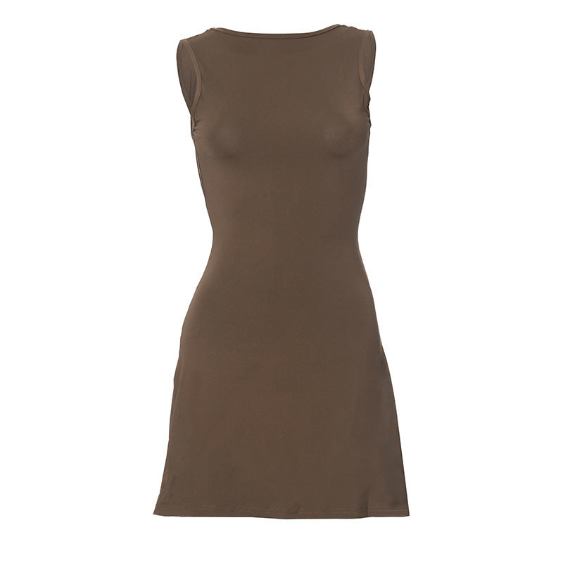 Robe courte ajustée pour femmes R&B