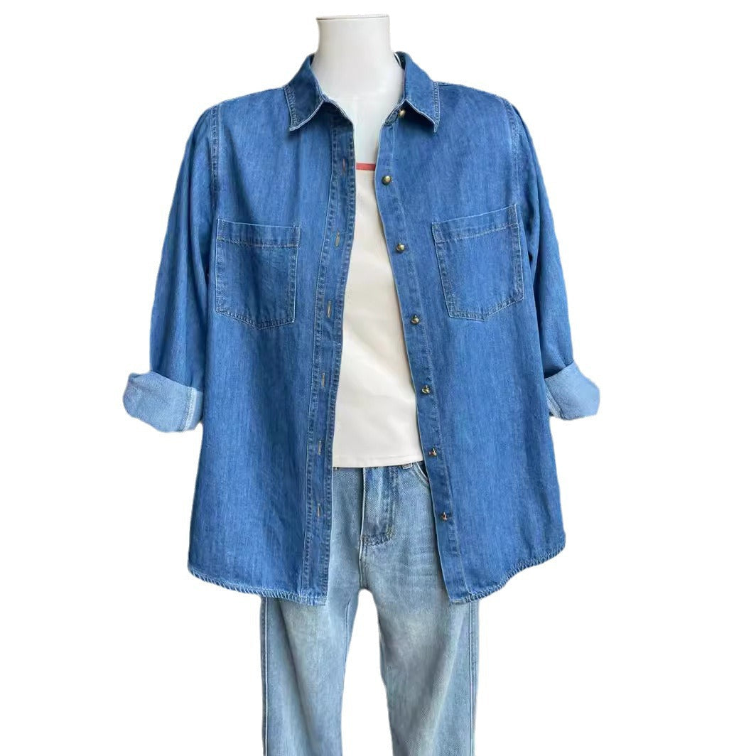 Chemise en jean pour femme