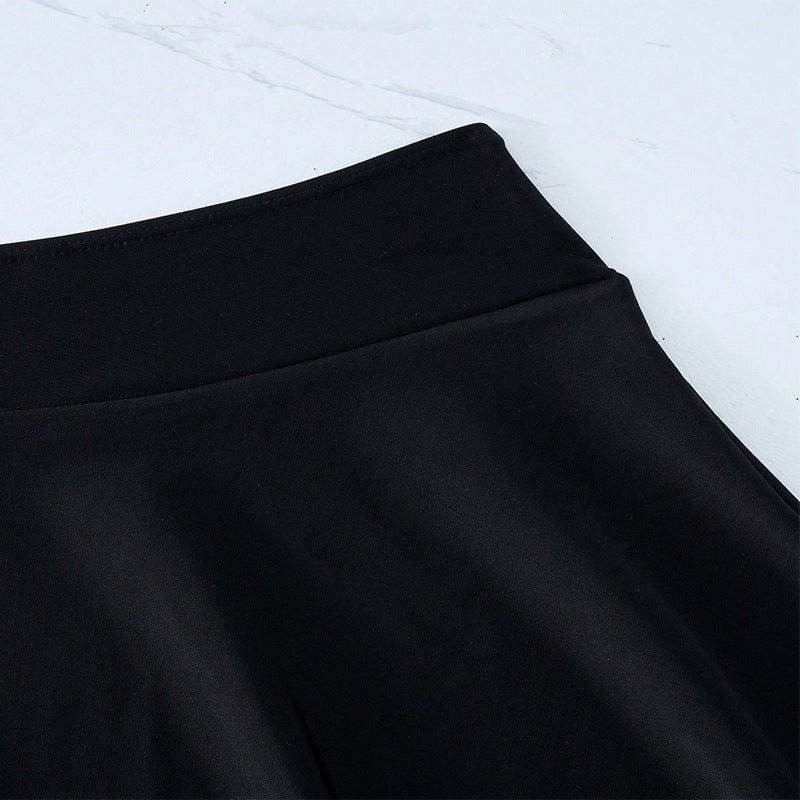 Jupe plissée femme avec taille élastique et tombé fluide R&B