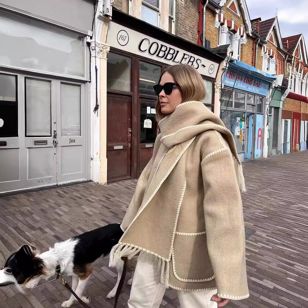 Manteau en laine élégant et confortable pour femmes