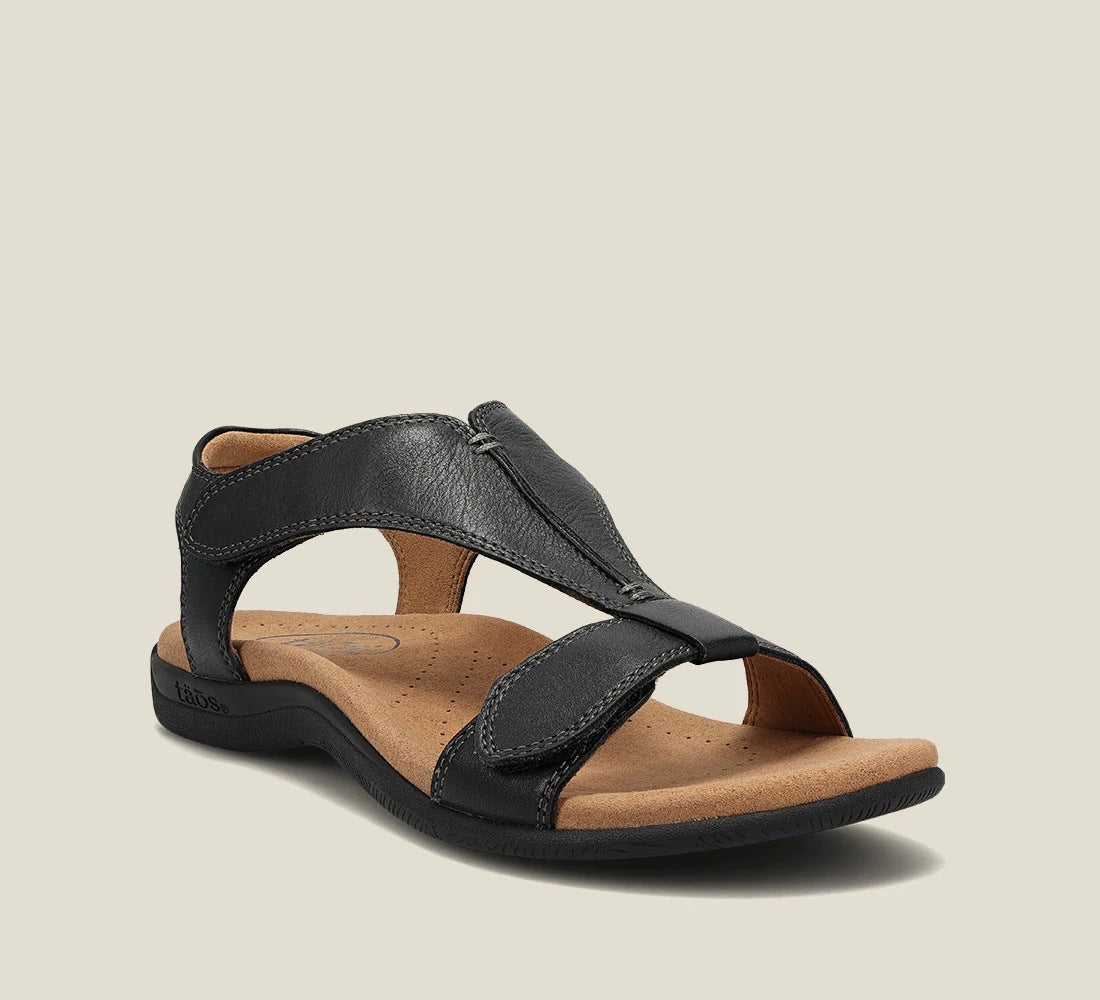 Sandales à brides confortables pour femmes avec semelle anatomique et boucle élastique R&B
