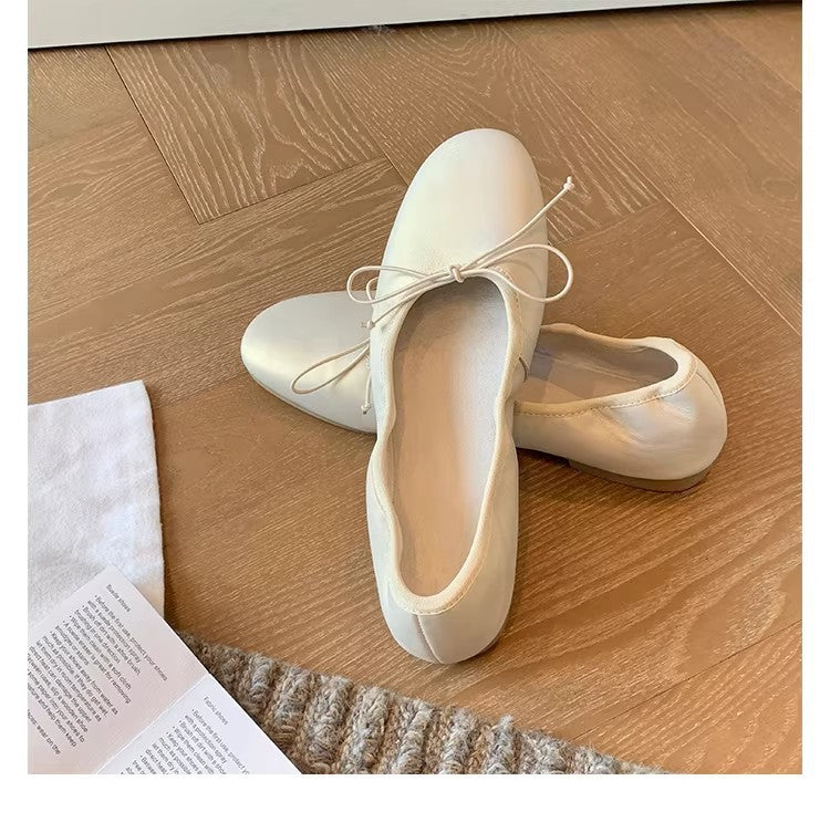 Ballerines pour femmes avec construction de sangle élastique et semelle intérieure confortable R&B