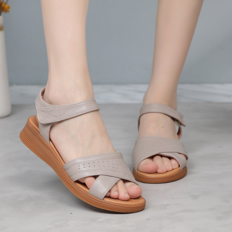 Sandales à brides confortables pour femmes avec tige respirante et semelle flexible Heidi-Mode
