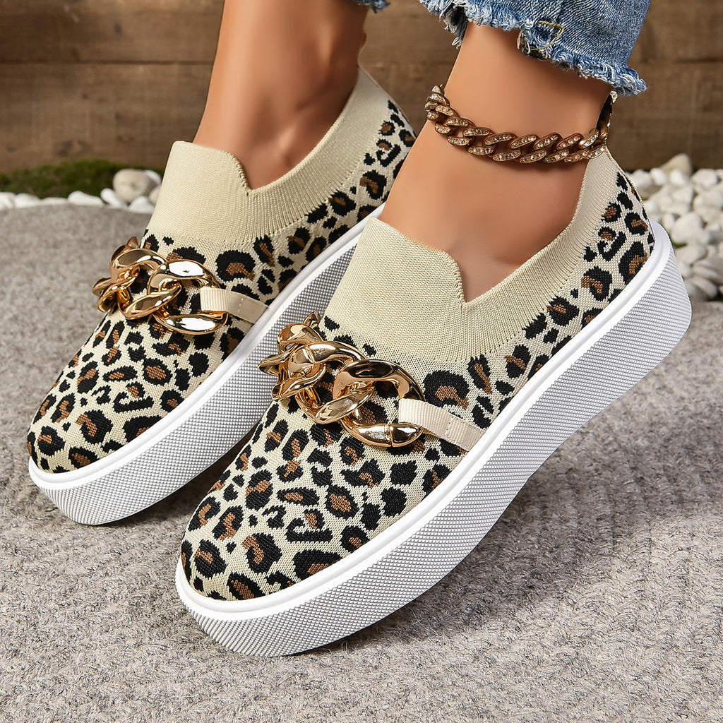 Baskets Slip-On Femme avec accents de chaînes mode Heidi