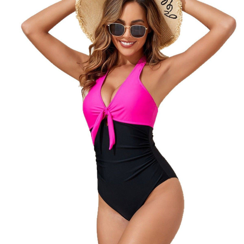Maillot de bain taille haute pour femmes avec un design noué raffiné Echo Archiv