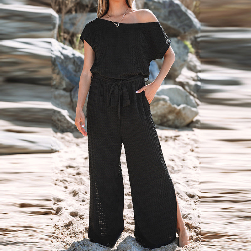 Combinaison À Coupe Ample Avec Taille Élastique Pour Femme | Idéal Pour L’été