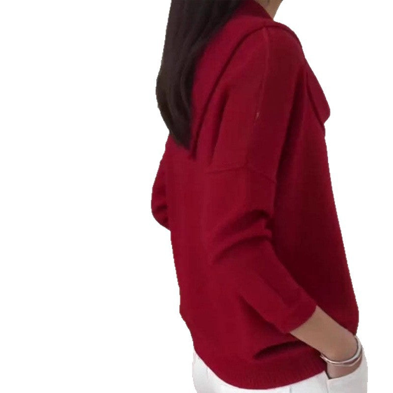 Pull Bootcut Stylé pour Femmes avec Col Cascading