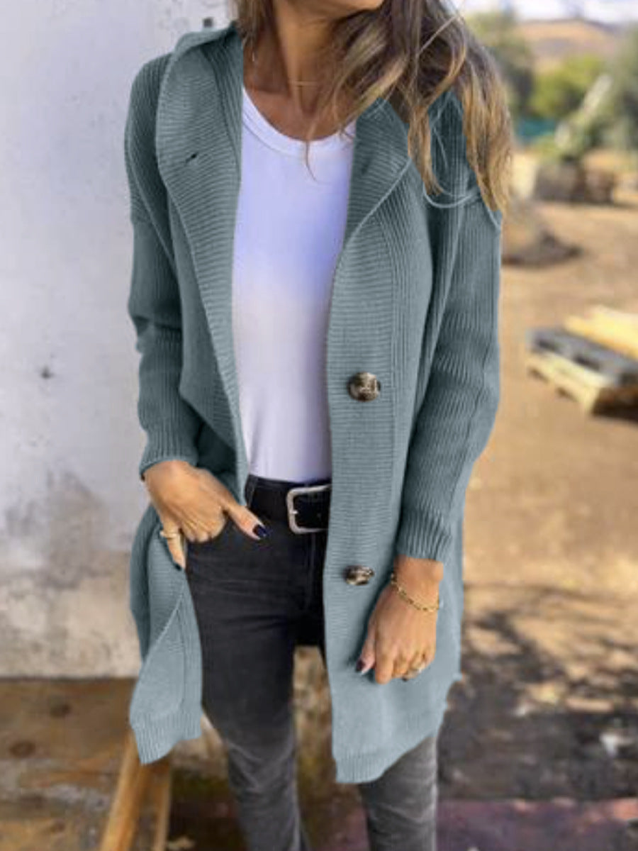 Manteau en Tricot Élégant pour Femmes