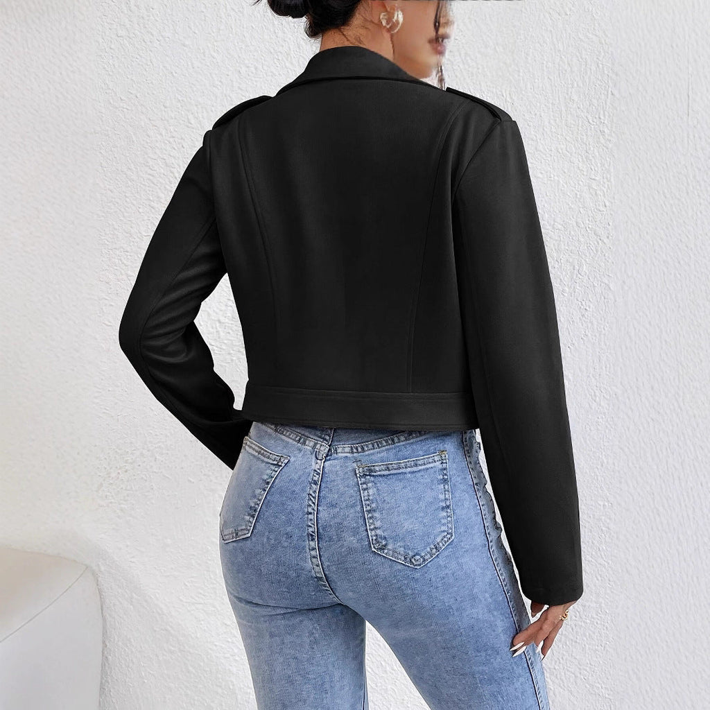 Veste Biker Femme en Similicuir