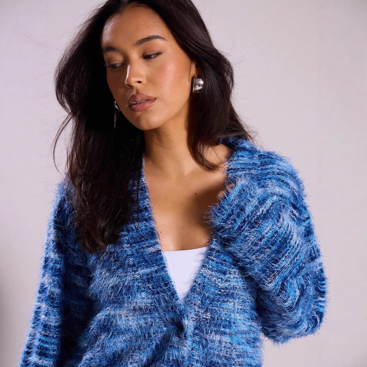 Pull oversized à manches longues pour femmes