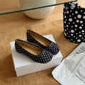 Ballerines élégantes pour femmes avec un design à pois tendance et une semelle intérieure confortable R&B