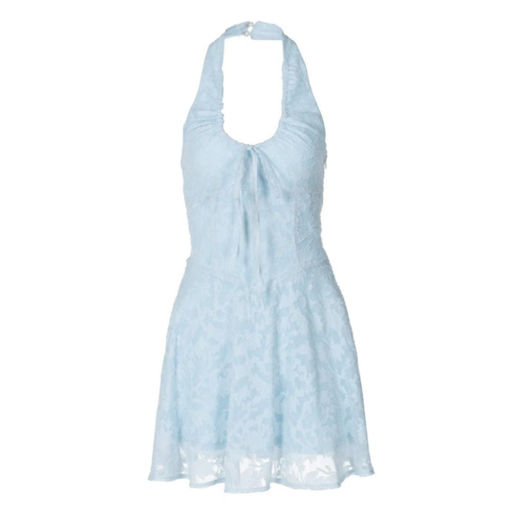 Robe Boho romantique et ludique pour femmes avec dentelle et col montant R&B