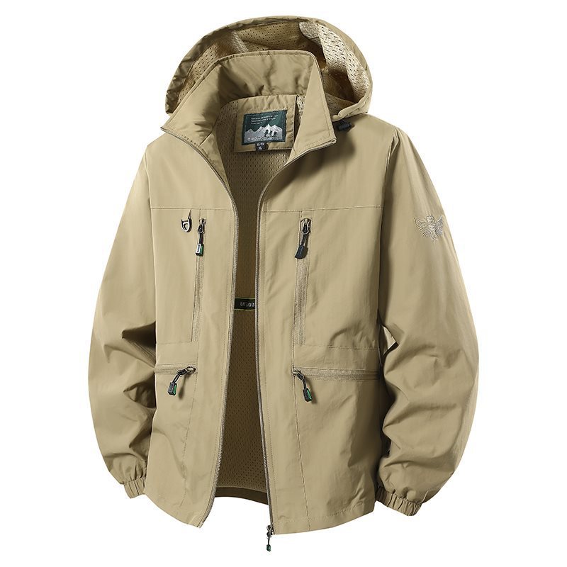 Veste coupe-vent imperméable pour hommes