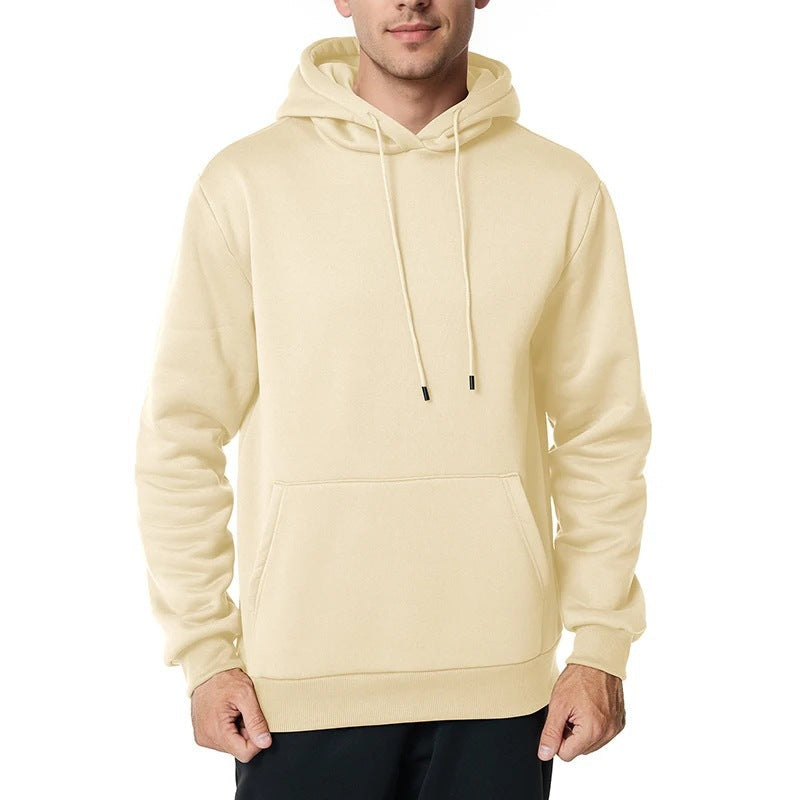 Homme nan sweat à capuche minimaliste avec doublure en polaire douce et poche kangourou Echo Archiv