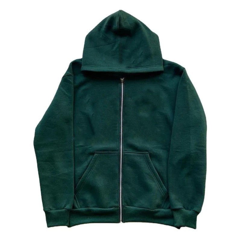 Veste à capuche unisexe décontractée avec fermeture éclair en métal robuste, capuche double épaisseur et poches kangourou profondes Echo Archiv